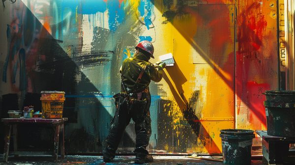 Estimation du coût au m2 pour les services d'un peintre en auto-entreprise